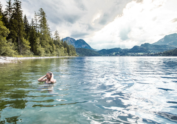     Pływanie w jeziorze Altausseer See 